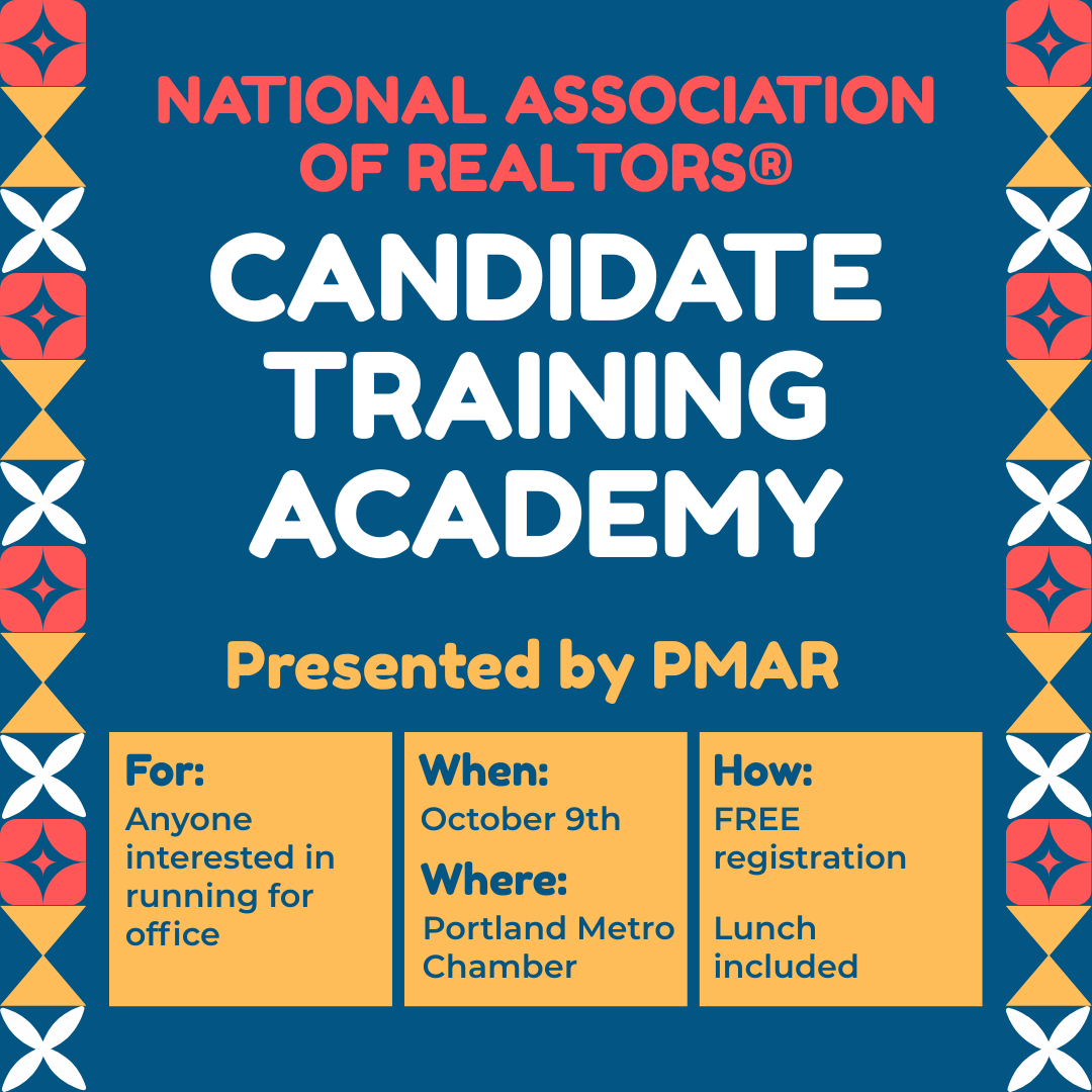 NAR Candidate Training Academy, Hosted by PMAR | Portland Metropolitan ...